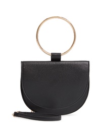 Trouve Reese Faux Leather Ring Crossbody Bag