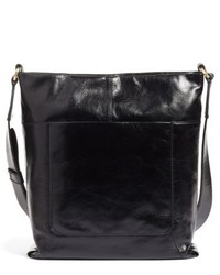 Hobo Reghan Leather Crossbody Bag Black