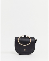 New Look Ring Detail Bag In Black