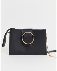 New Look Ring Detail Bag In Black