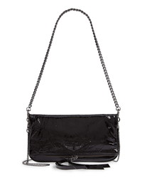 Zadig & Voltaire Rock Crinkled Patent Leather Crossbody Bag