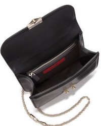 Valentino Rocklock Small Leather Crossbody Bag