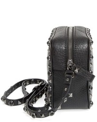 Valentino Garavani Rockstud Noir Camera Crossbody Bag Black