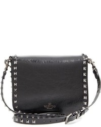 Valentino Rockstud Noir Leather Shoulder Bag