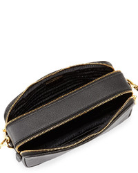 Prada Saffiano Mini Crossbody Bag Black