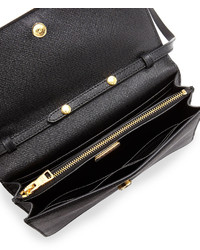 Prada Saffiano Mini Crossbody Bag Black