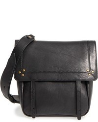 Jerome Dreyfuss Small Jeremie Leather Crossbody Bag Black