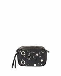Alexander McQueen Small Leather Camera Bag Black
