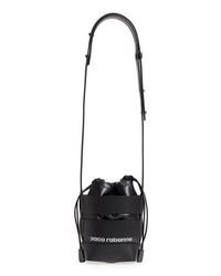 Paco Rabanne Small Mirror Cage Faux Leather Hobo Bag