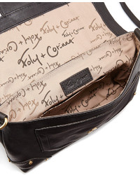 Foley + Corinna Soiree Leather Crossbodyclutch Bag Black