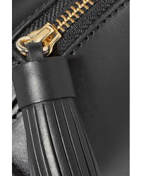 Loeffler Randall Tasseled Leather Shoulder Bag Black