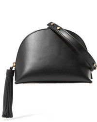 Loeffler Randall Tasseled Leather Shoulder Bag Black