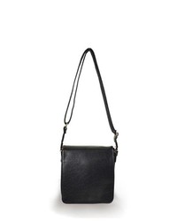 TheDapperTie Black Super Soft Leather Like Crossbody Bag F73