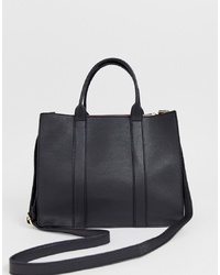 Oasis Tote Bag With Cross Body In Black