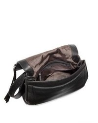 Elizabeth and James Trapeze Pebbled Leather Small Crossbody Bag