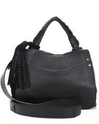 Elizabeth and James Trapeze Pebbled Leather Small Crossbody Bag