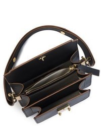 Marni Triple Gusset Mini Saffiano Leather Crossbody Bag