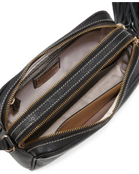 Valentino By Mario Valentino Mila Leather Tassel Crossbody Bag Black