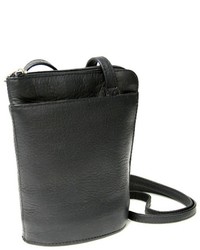Royce Leather Vaquetta Petite L Zip Crossbody Bag