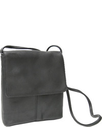 Royce Leather Vaquetta Small Flap Over Crossbody Bag