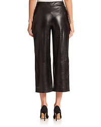 Lafayette 148 New York Cropped Leather Pants