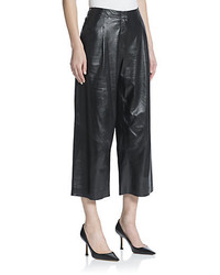 Lafayette 148 New York Cropped Leather Pants