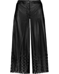Opening Ceremony Laser Cut Faux Leather Culottes