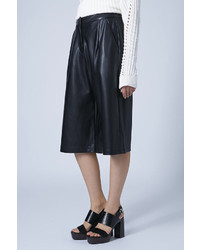 Topshop Leather Look Culottes