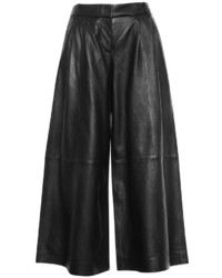 Tibi Pleated Leather Coulottes