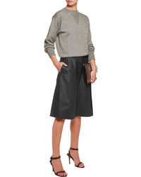 Alexander Wang T By Pleated Leather Culottes
