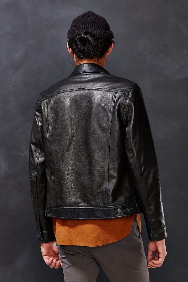 Schott Leather Trucker Jacket, 785 Urban Outfitters Lookastic