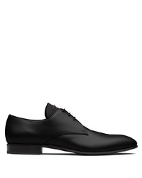 Prada Almond Toe Lace Up Derby Shoes