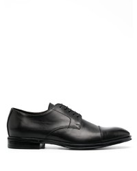Canali Almond Toe Leather Derby Shoes