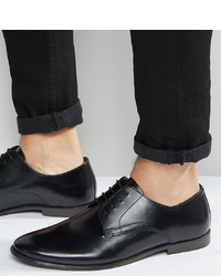 ASOS DESIGN Asos Wide Fit Derby Shoes In Leather