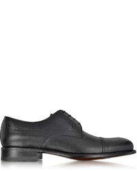 a. testoni Atestoni Black Leather Derby Shoe