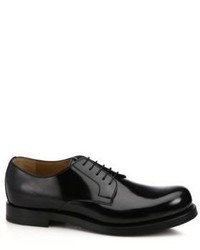 Gucci Bayard Brushed Leather Derby Shoes