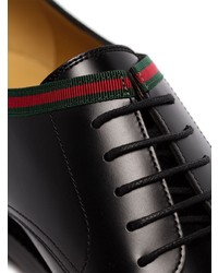 Gucci Beyond Web Trimmed Derby Shoes