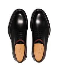 Gucci Beyond Web Trimmed Derby Shoes