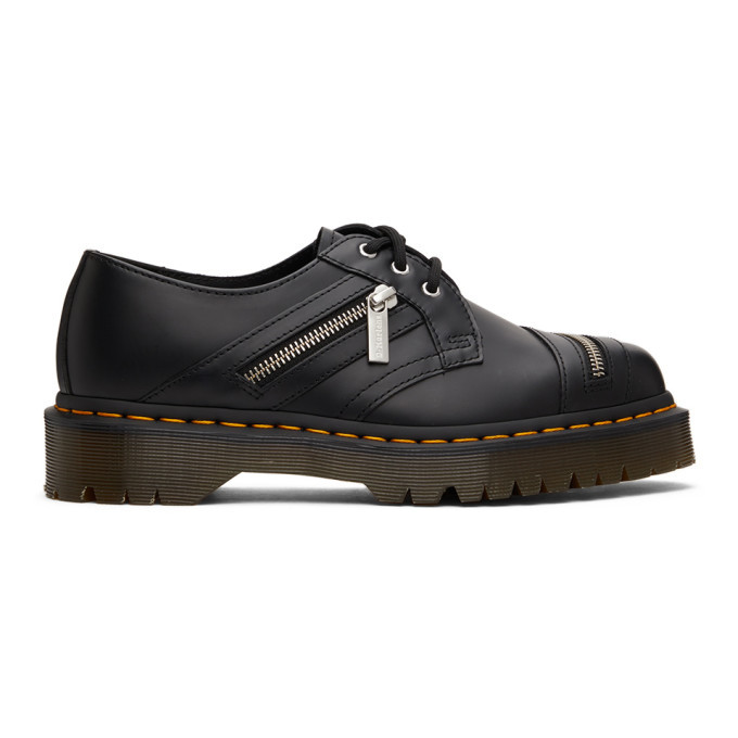 Dr. Martens Black 1461 Bex Zip Derbys, $140 | SSENSE | Lookastic