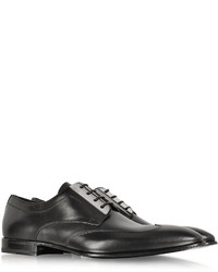 Loriblu Black Leather Derby Shoe