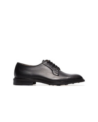 Trickers Black Leather Derby Shoes
