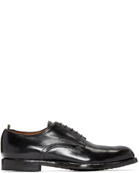 Officine Creative Black Leather Derbys