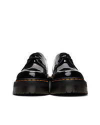 Dr. Martens Black Patent Lamper 1461 Quad Platform Derbys