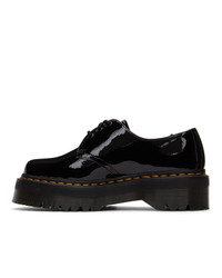 Dr. Martens Black Patent Lamper 1461 Quad Platform Derbys