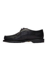 Noah NYC Black Sperry Edition Captains Oxfords