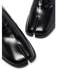 Maison Margiela Black Tabi Leather Derby Shoes