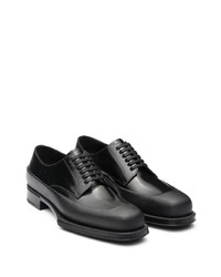 Prada Brushed Square Toe Derby Shoes