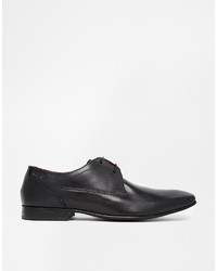 Base London Button Leather Derby Shoes