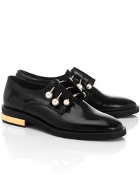 Coliac Black Leather Derby Fernanda Shoes