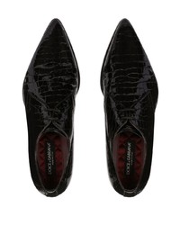 Dolce & Gabbana Crocodile Embossed Derby Shoes